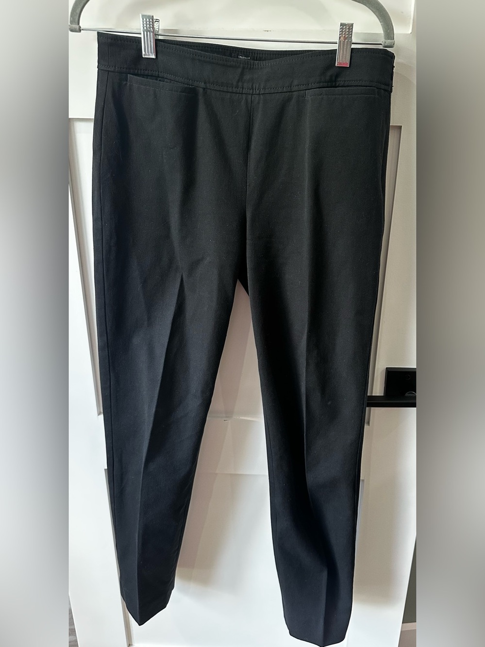 Talbots Pants Womens Sz 6 Black Chatham  Ankle Side Zip Trouser Casual
